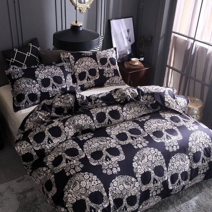Skull Home Textiles Set Quilt Cover