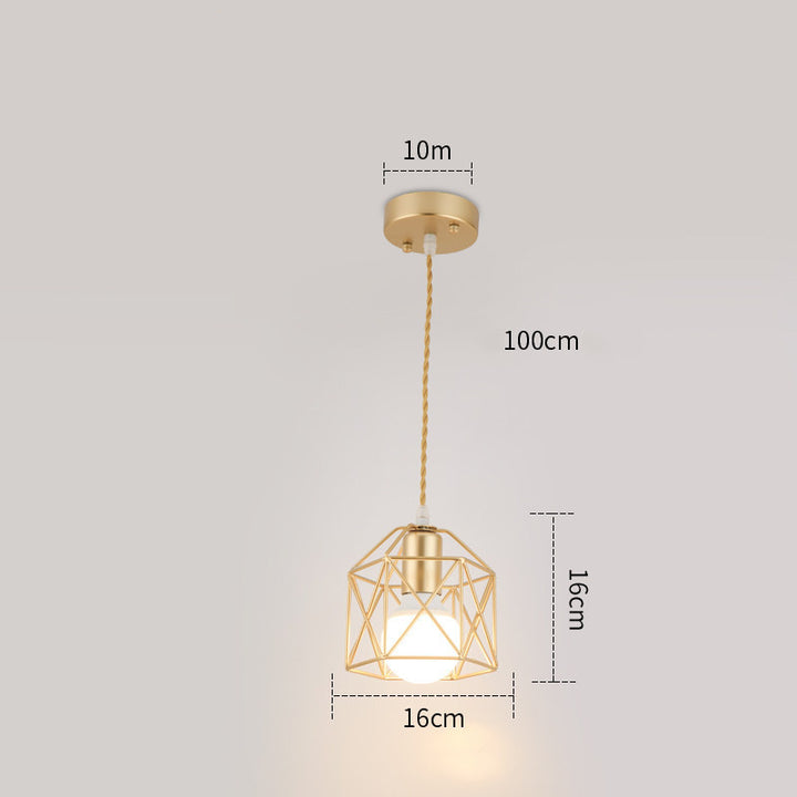 Wrought Iron Small Lamps And Lanterns Simple Post-modern Personality A
