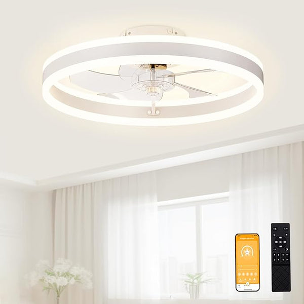 Modern Ceiling Fan with Light and Remote
