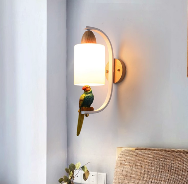 Solid Wood Bedside Lamp Minimalist Creative Personality Living Room Ba
