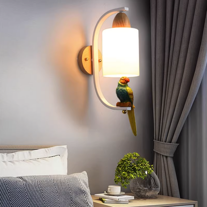Solid Wood Bedside Lamp Minimalist Creative Personality Living Room Ba