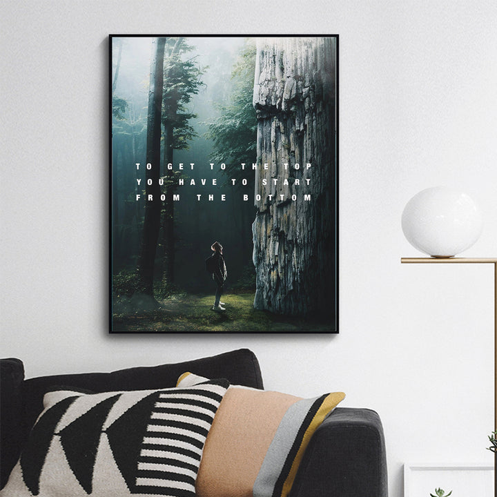 Modern Wall Decor Canvas Inspirational Quotes Painting Wall Art Poster